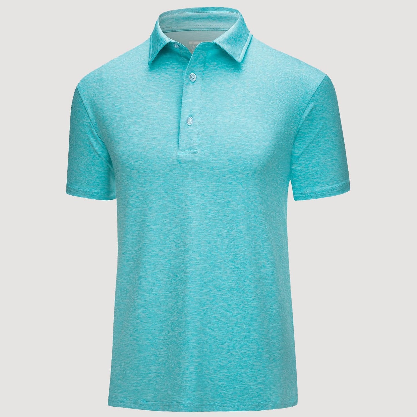 Men's quick-dry golf polo shirt with four-way stretch moisture-wicking breathable performance fabric