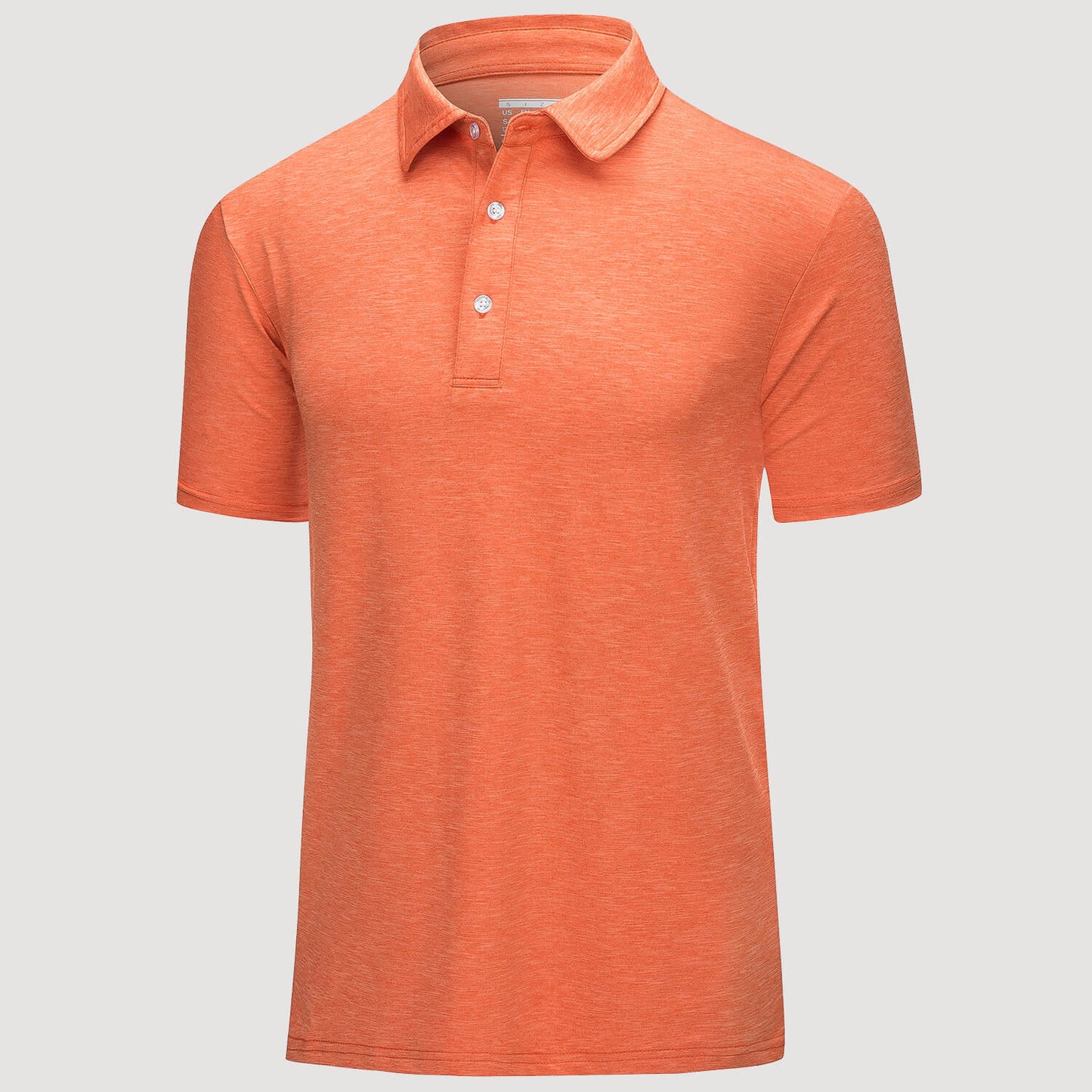 Men's quick-dry golf polo shirt, four-way stretch moisture-wicking breathable performance fabric