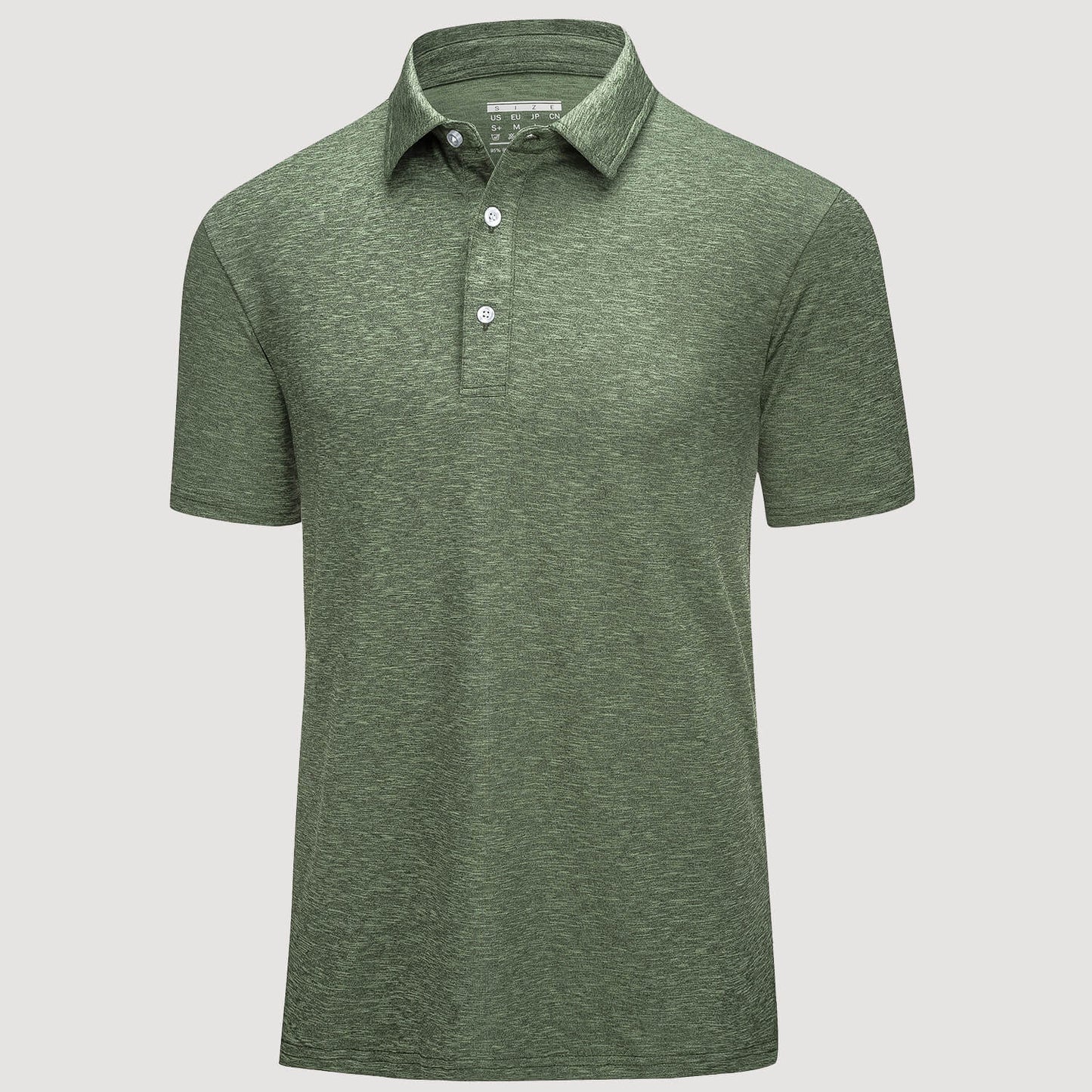 Men's quick-dry golf polo shirt four-way stretch moisture-wicking breathable performance fit