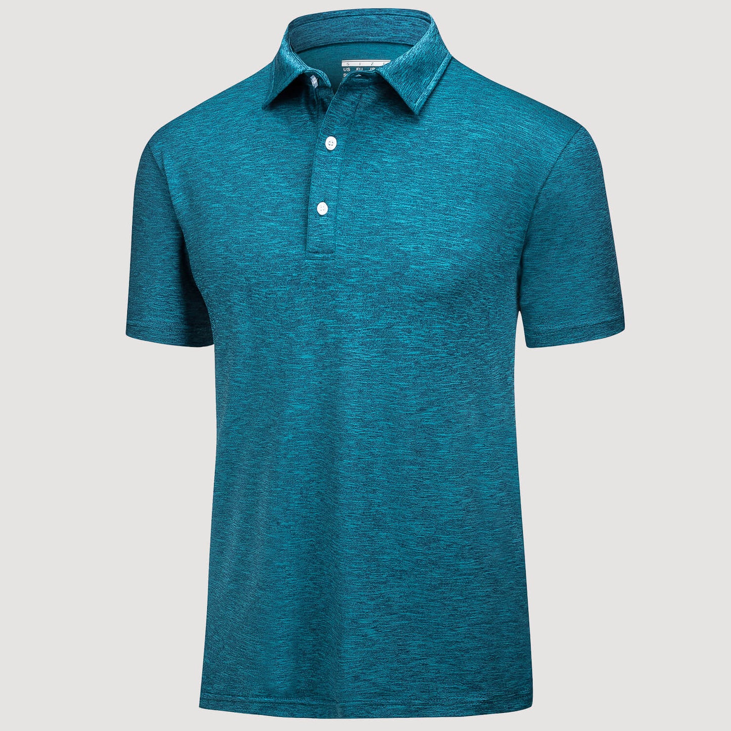 Men's quick-dry golf polo shirt, four-way stretch moisture-wicking breathable performance fabric