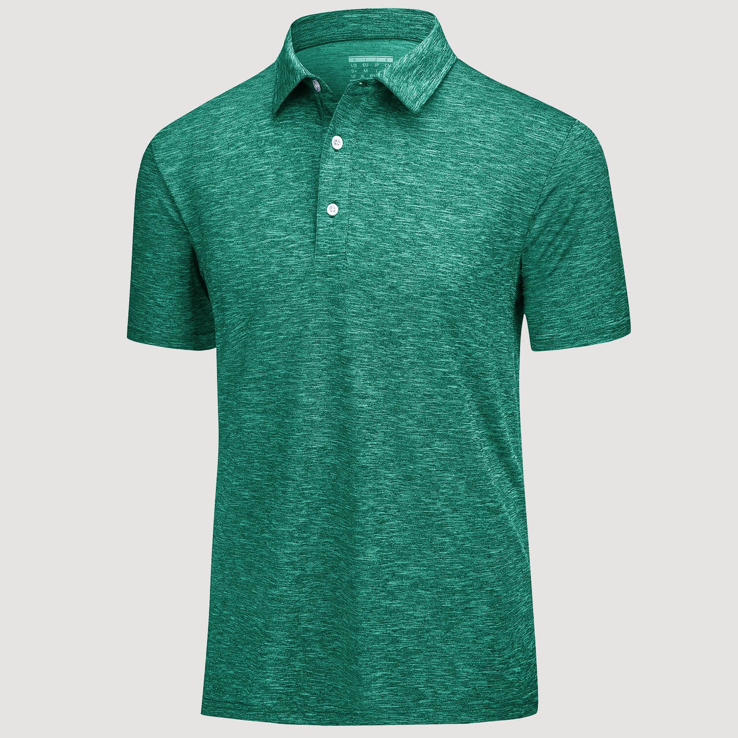 Men's quick-dry golf polo shirt four-way stretch moisture-wicking breathable performance fabric