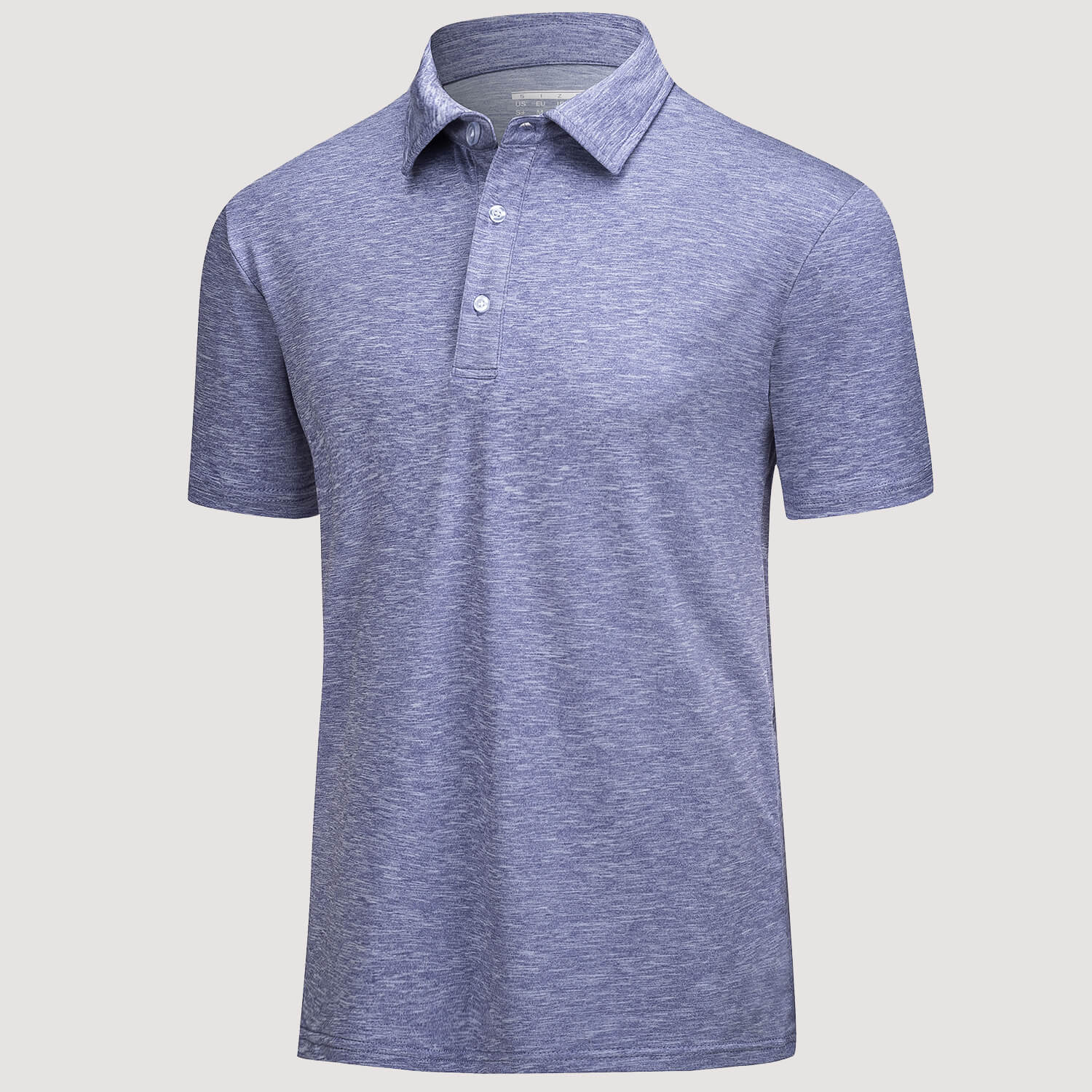 Men's quick dry golf polo shirt four-way stretch moisture wicking breathable performance fabric