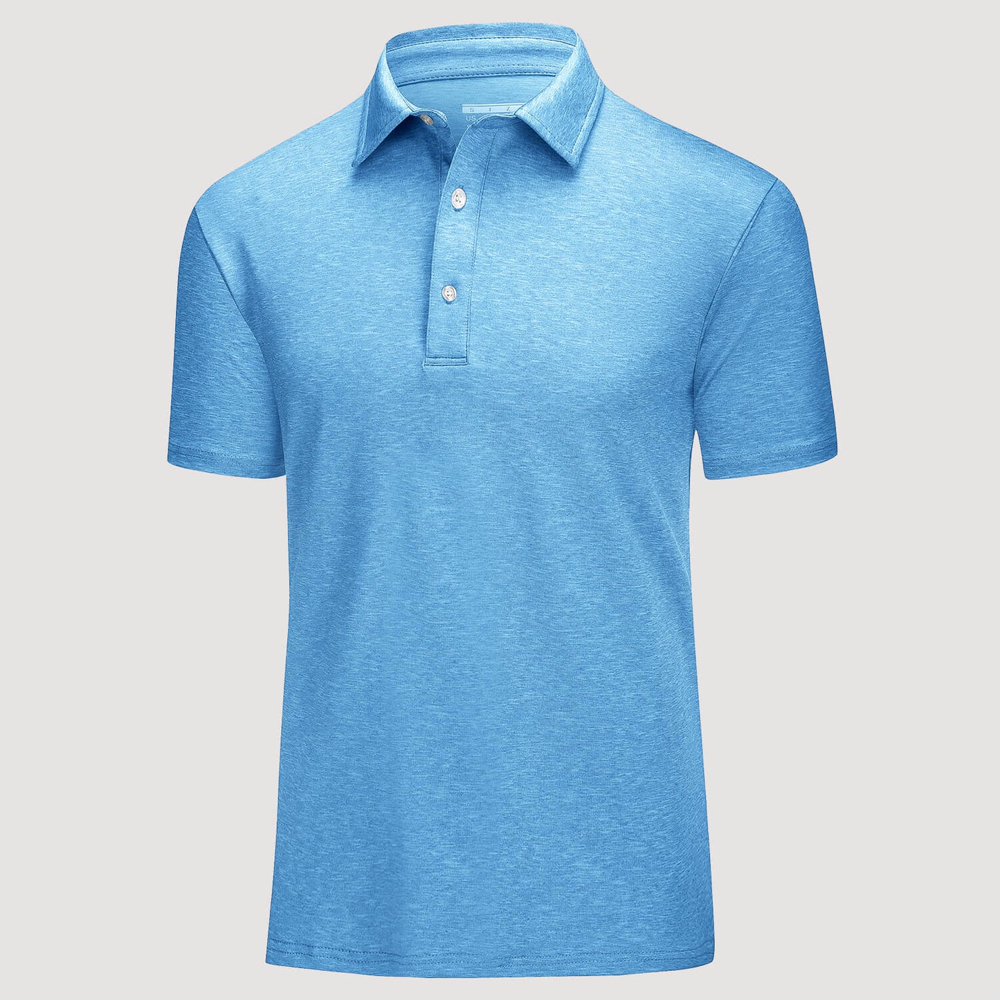 Men's quick-dry golf polo shirt four-way stretch moisture-wicking breathable performance sportswear