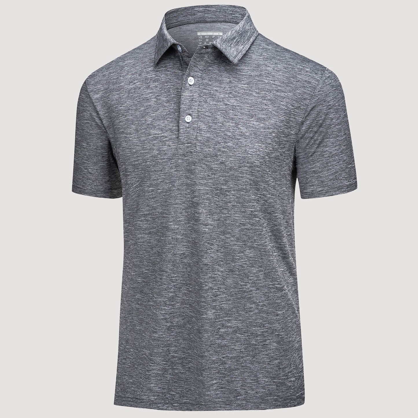 Men's quick dry golf polo shirt four-way stretch moisture-wicking breathable performance sportswear