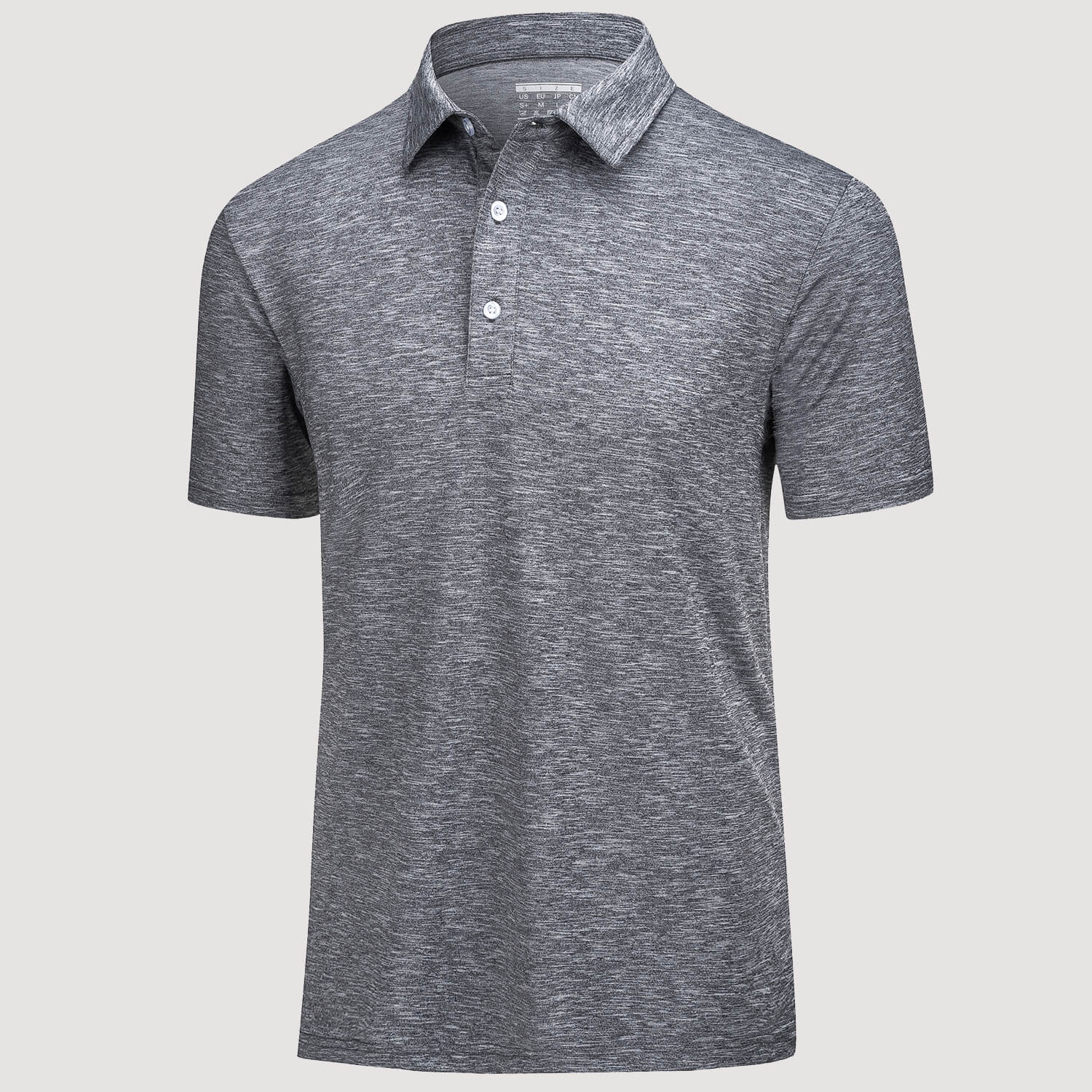 Men's quick dry golf polo shirt four-way stretch moisture-wicking breathable performance sportswear
