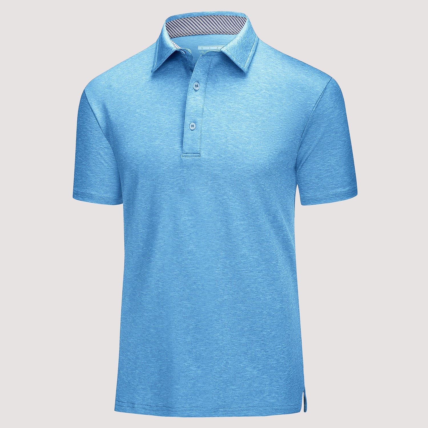 Men's quick-dry performance golf polo shirt moisture-wicking lightweight classic fit everyday active wear