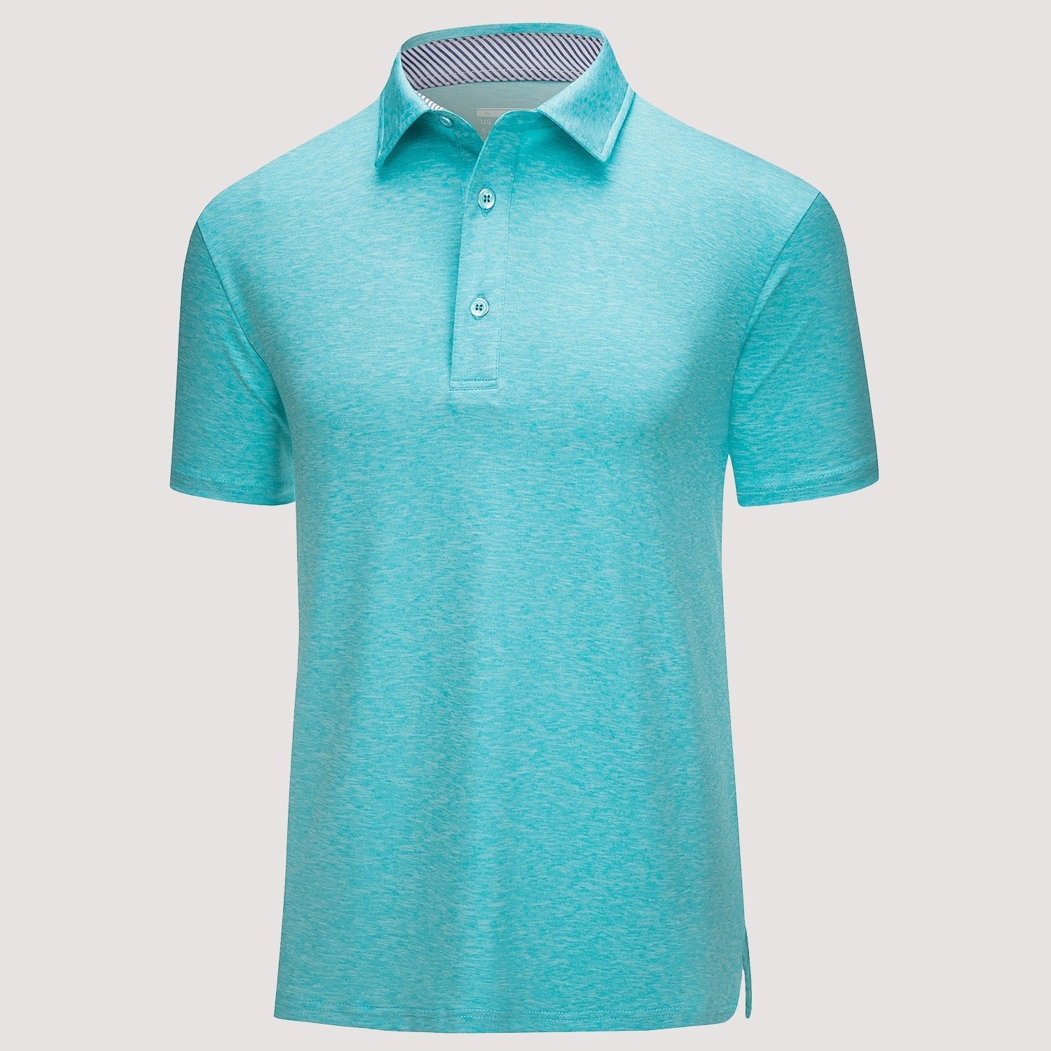 Men's quick-dry performance polo golf shirt in classic fit with moisture-wicking polyester fabric