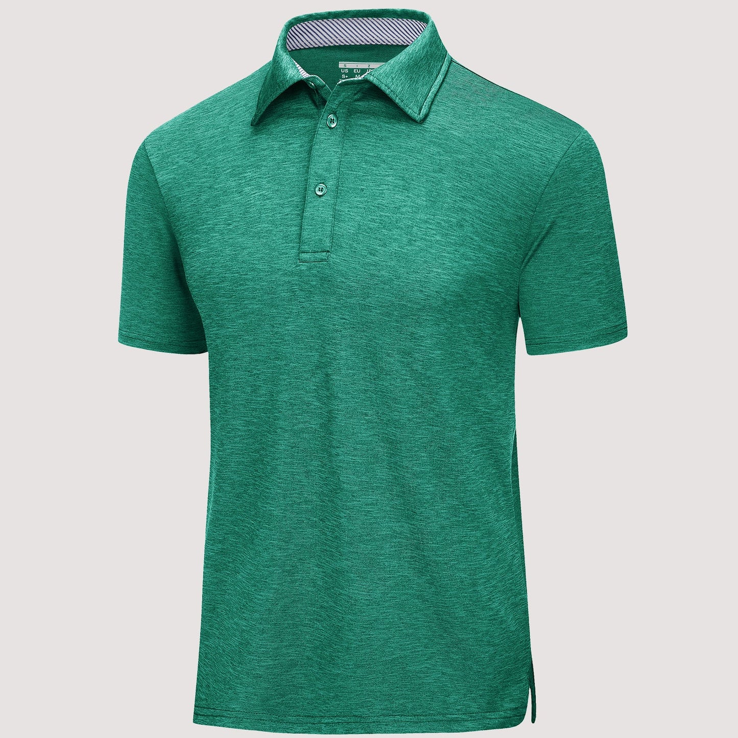 Men's quick-dry performance golf polo shirt moisture-wicking lightweight classic fit for active wear