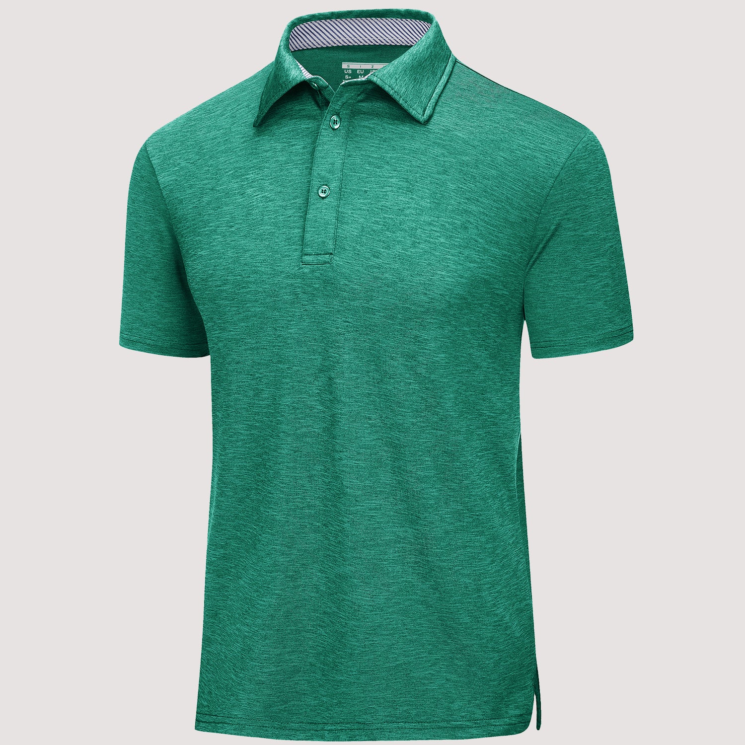 Men's quick-dry performance golf polo shirt moisture-wicking lightweight classic fit for active wear