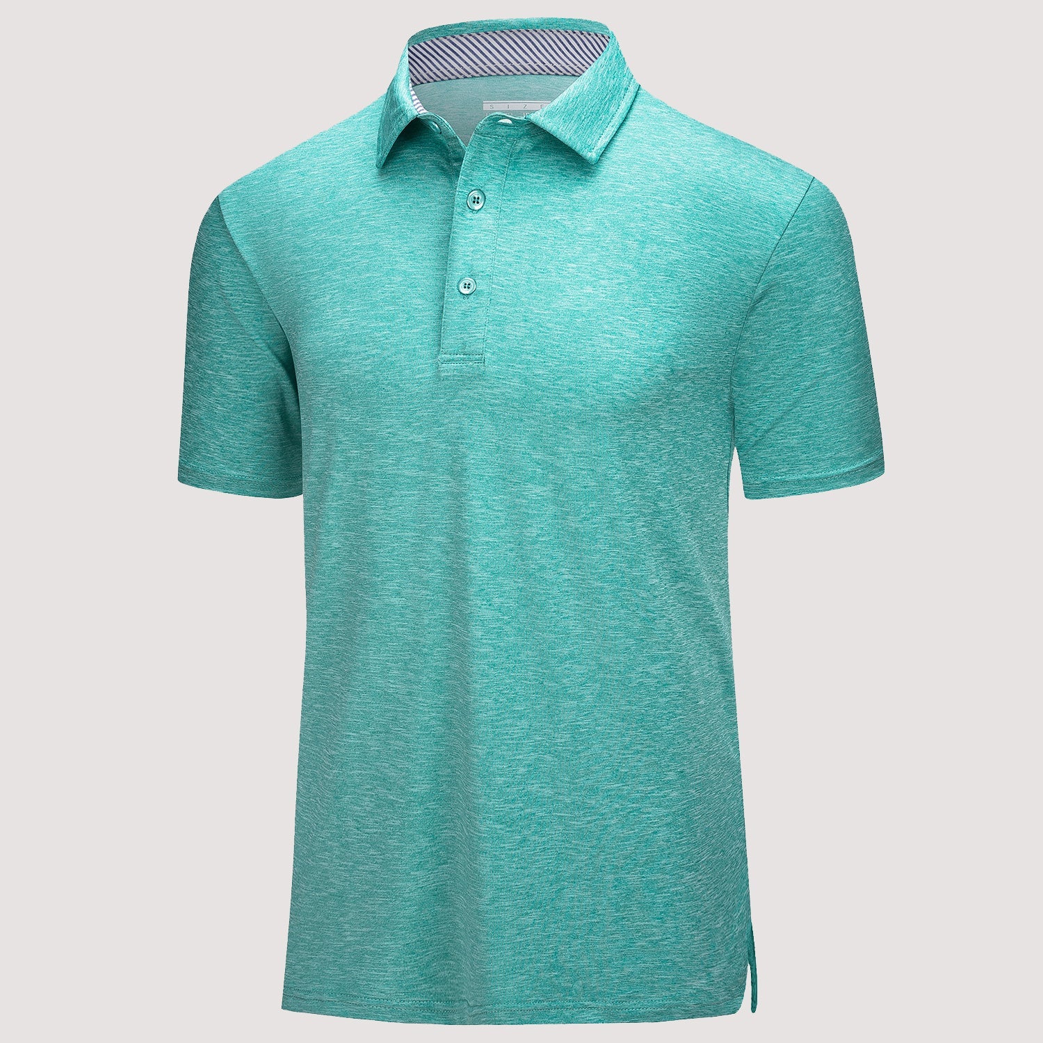 Men's quick-dry performance polo golf shirt in classic fit with moisture-wicking polyester fabric