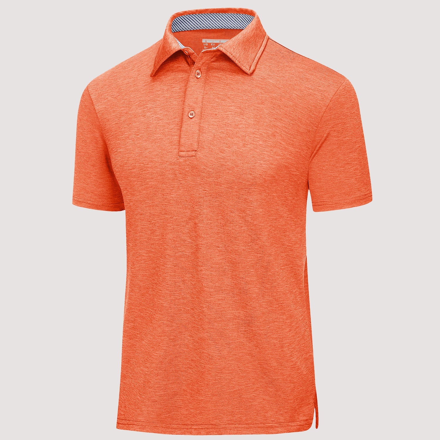 Men's quick-dry performance polo golf shirt in classic cut with moisture-wicking polyester fabric