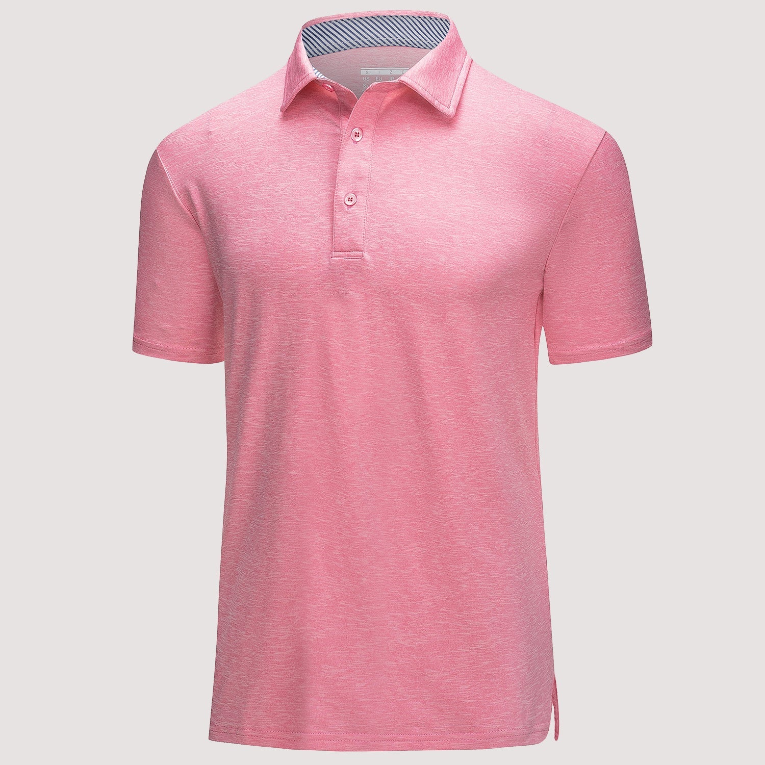 Men's quick-dry performance polo golf shirt in classic fit with moisture-wicking polyester fabric