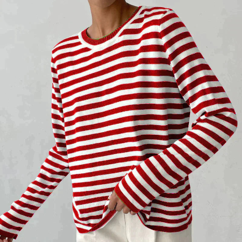 Dana™ | Elegant Striped Summer T-Shirt