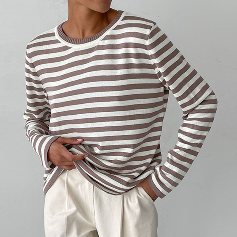Dana™ | Elegant Striped Summer T-Shirt