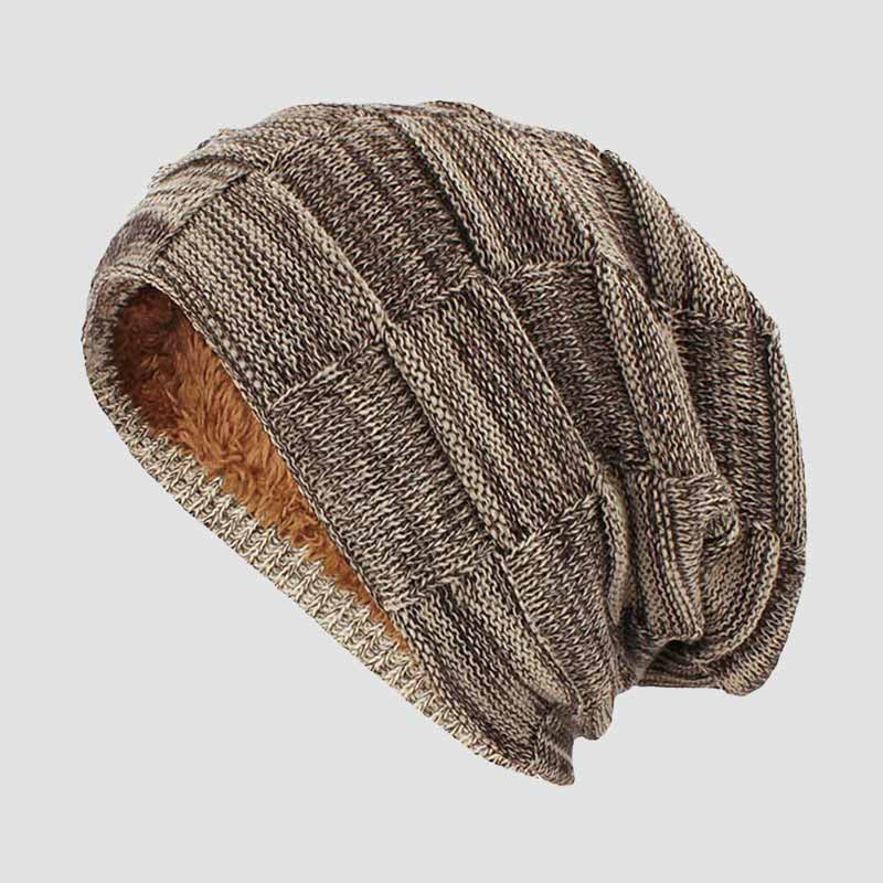 Maple knit slouchy beanie cotton-blend soft breathable fall streetwear casual warm cap