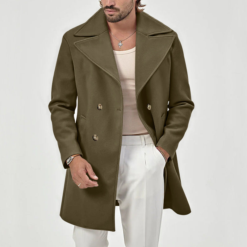 Marco Bianchi Sterling Heritage wool coat in classic cut with HeatLock insulation for slim warmth