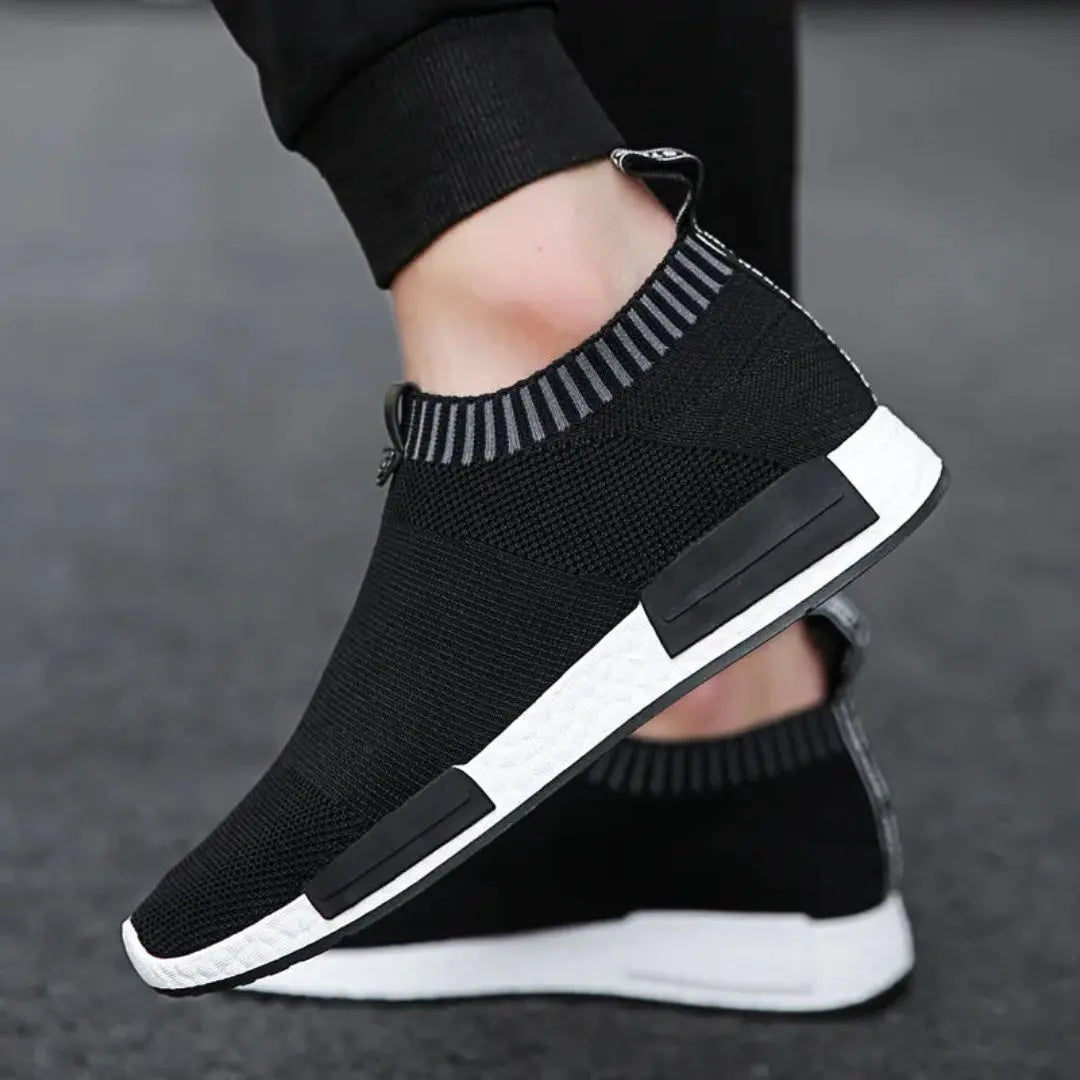Marco slip-on knit sneakers with ultra-cushioned shock-absorbing sole for city living