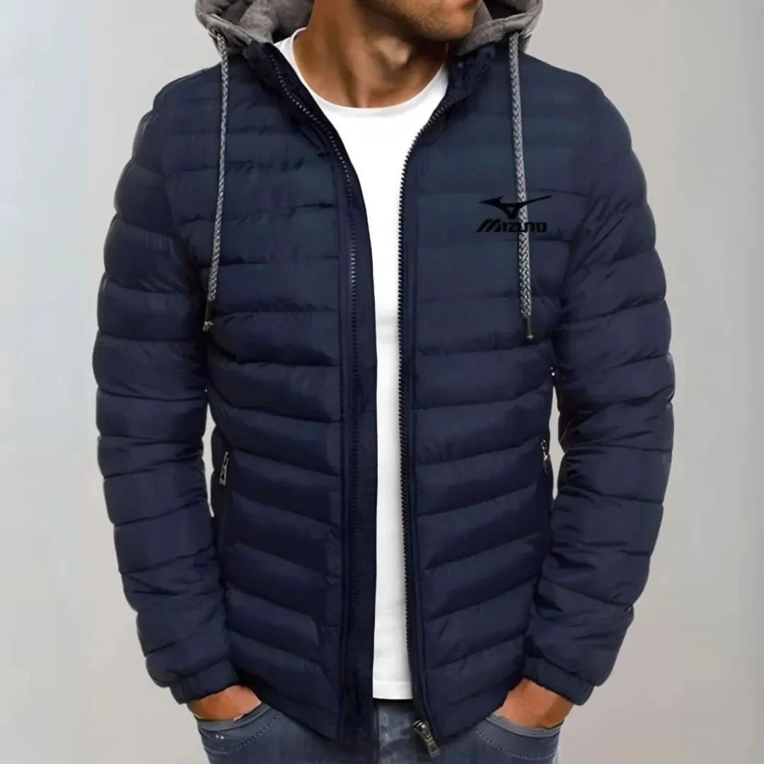 Marley women's black quilted hooded puffer jacket lightweight insulated slim athletic fit