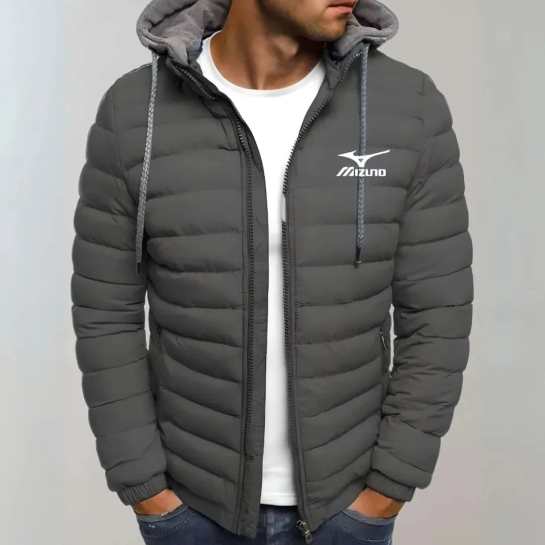 Marley women's black quilted hooded puffer jacket lightweight insulated slim athletic fit
