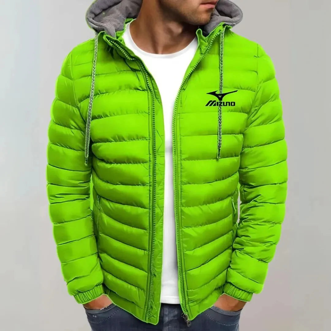 Marley women's black quilted hooded puffer jacket lightweight insulated slim athletic fit