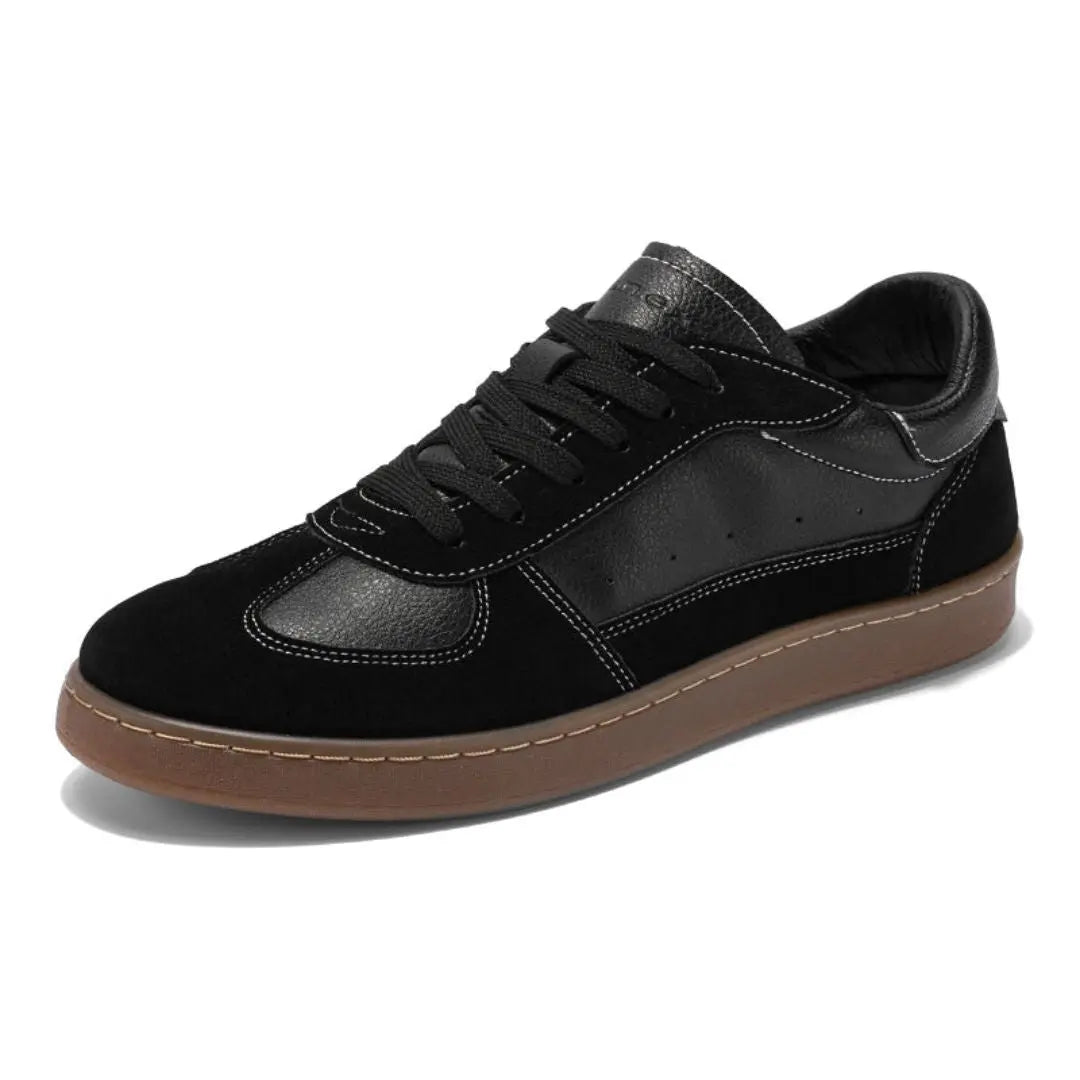Mason retro suede sneakers with anti-odor lining, soft premium leather upper for all-day comfort