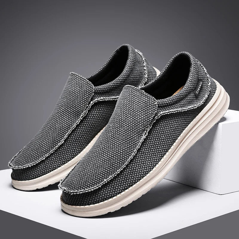 Mateo canvas sneakers by Urbann Vibe lightweight breathable woven upper casual low-top for commuters