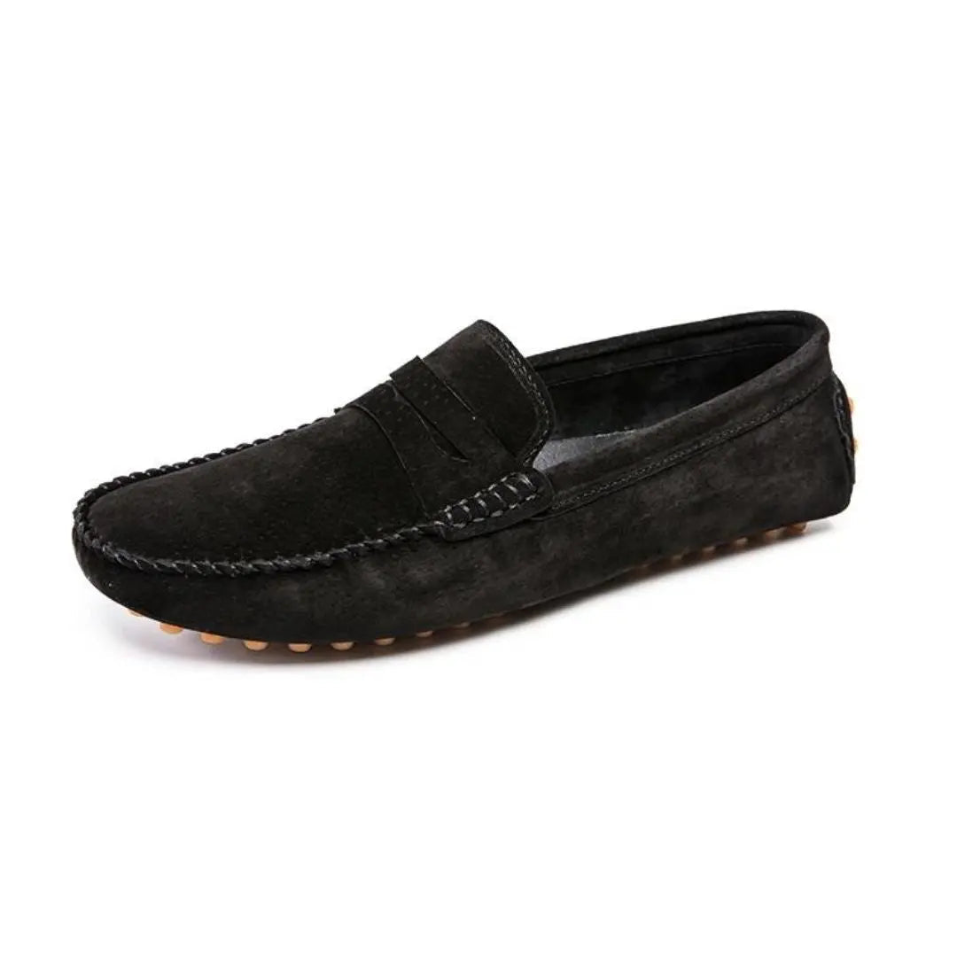 Men's Mateo Luxe suede loafers slip-on shoes sleek silhouette breathable lining handcrafted finish
