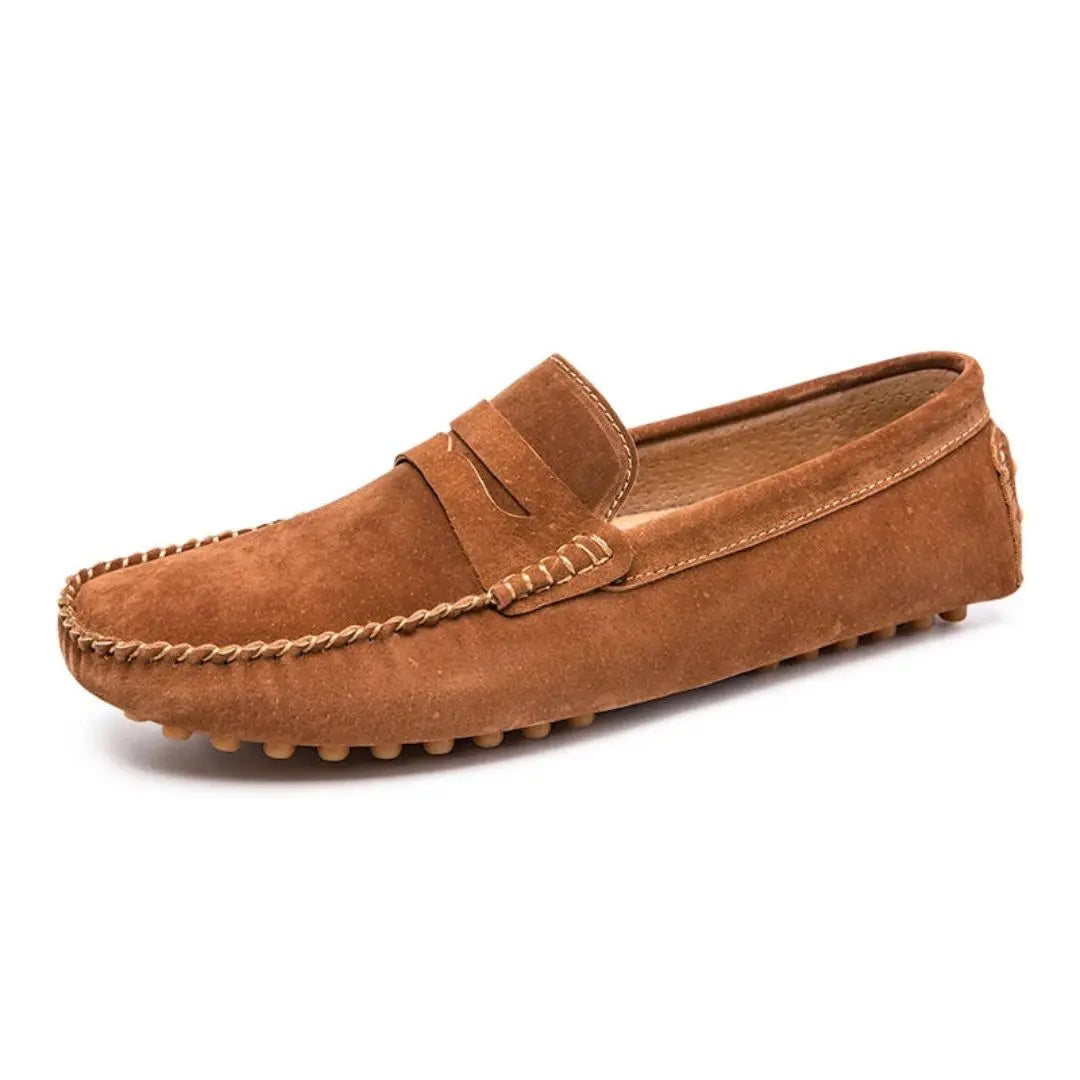 Men's Mateo Luxe suede loafers slip-on shoes sleek silhouette breathable premium handcrafted finish