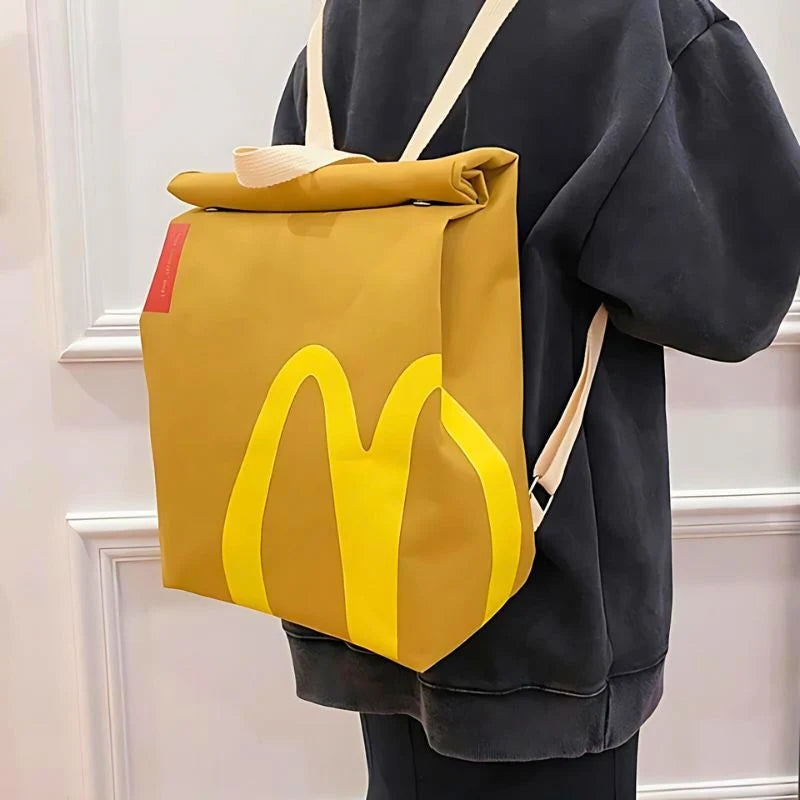 McCarry McDonald's iconic backpack bold golden arches retro design spacious daily-use nostalgic fashion bag