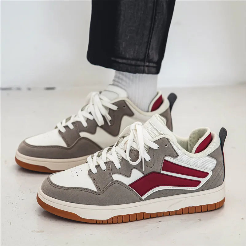 Men's Habil retro low-top sneakers synthetic leather upper with vintage contrasting details