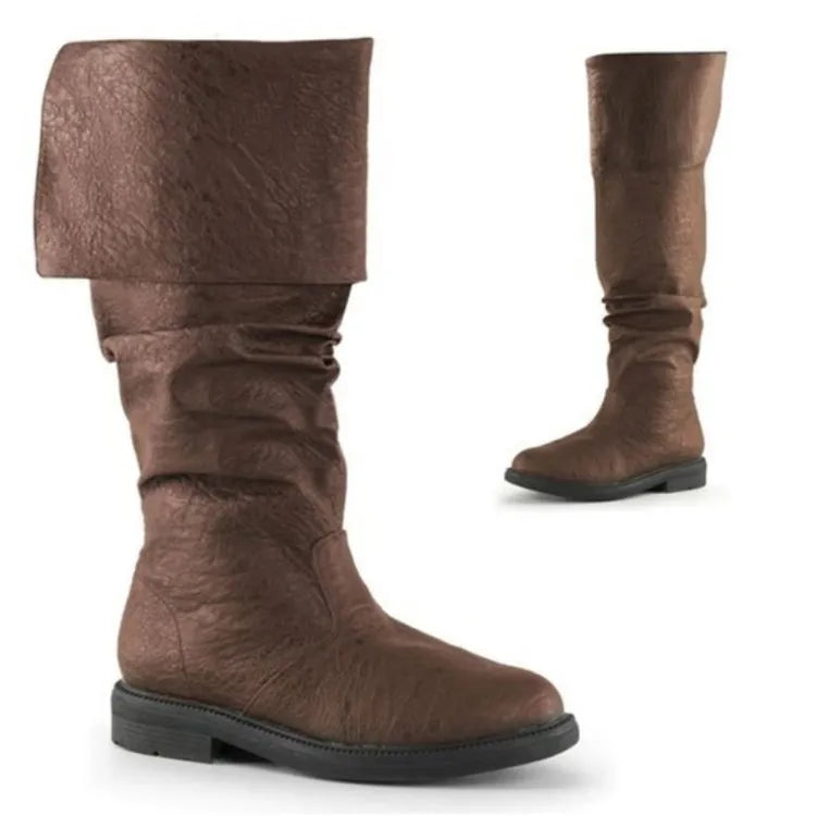 Joaquin men's black thigh-high boots bold statement silhouette durable all-season fashion-forward style