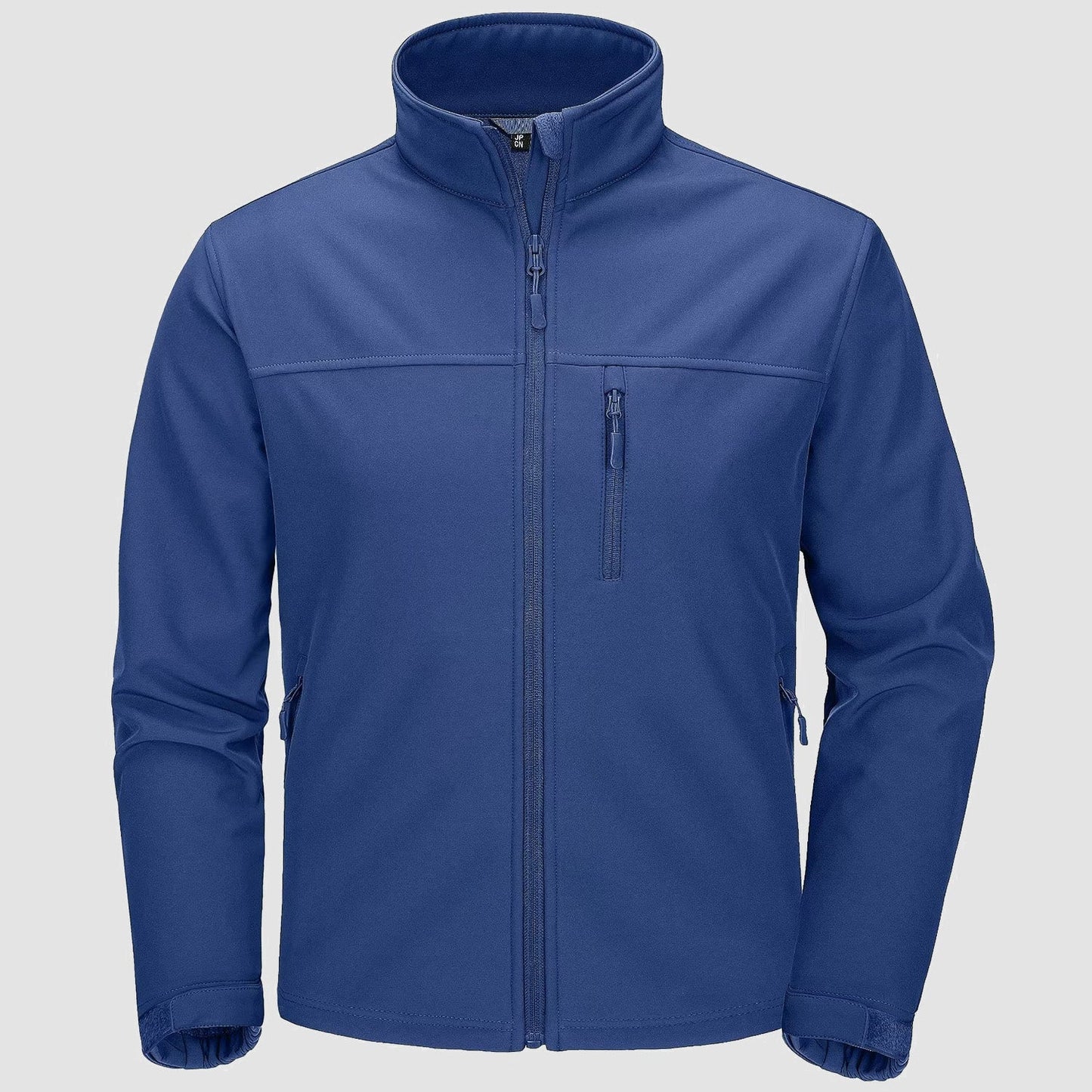 Men's lightweight waterproof fleece-lined jacket with stand collar, slim fit, in versatile outdoor style