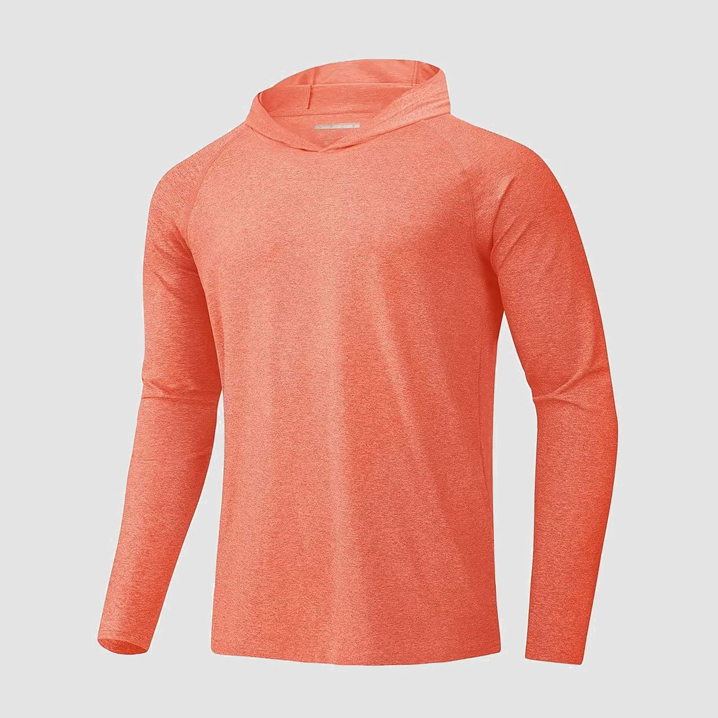 Men's UPF 50+ hooded fishing shirt with Sherpa lining, quick-dry breathable outdoor sun protection