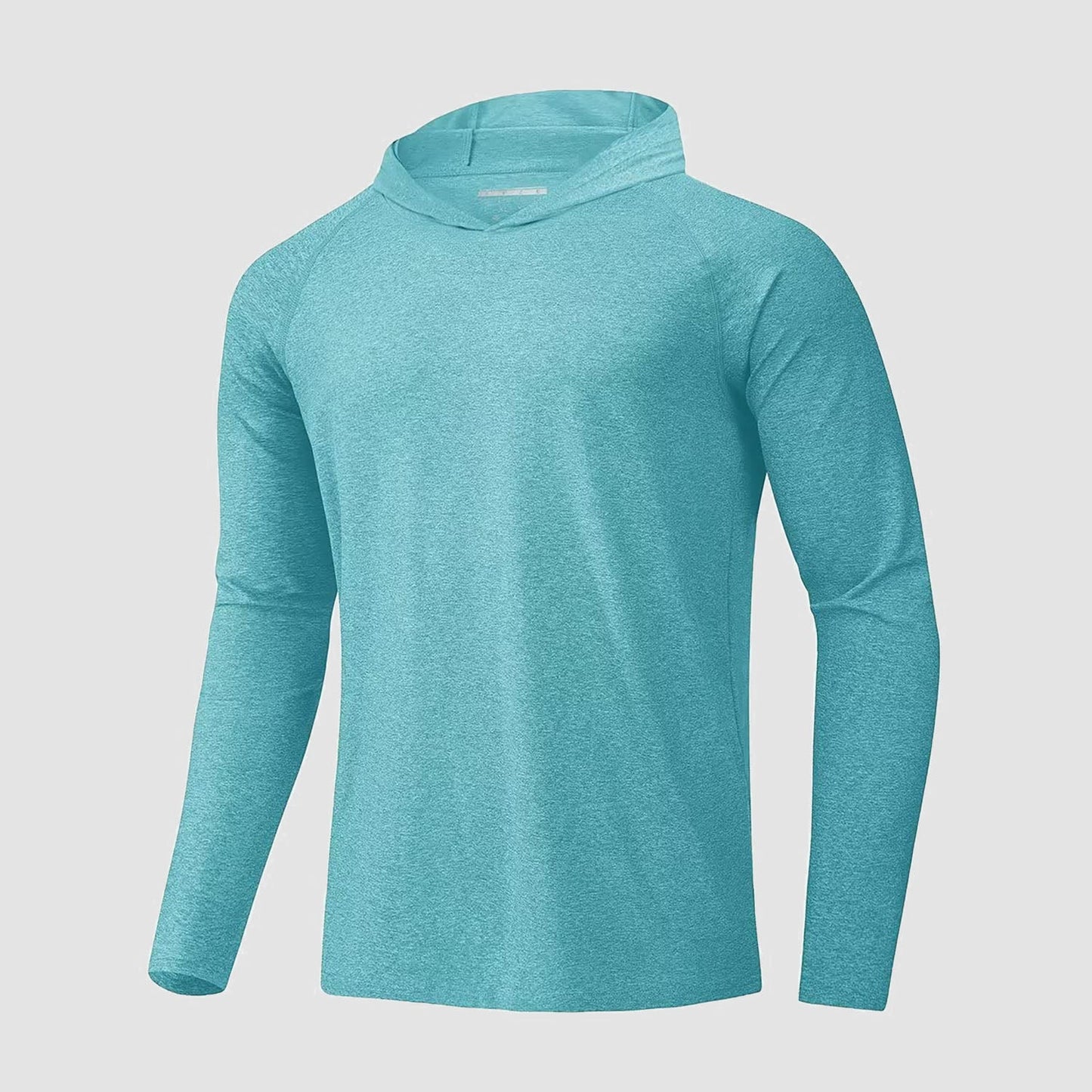 Men's UPF 50+ hooded fishing shirt with Sherpa lining, quick-dry breathable outdoor sun protection