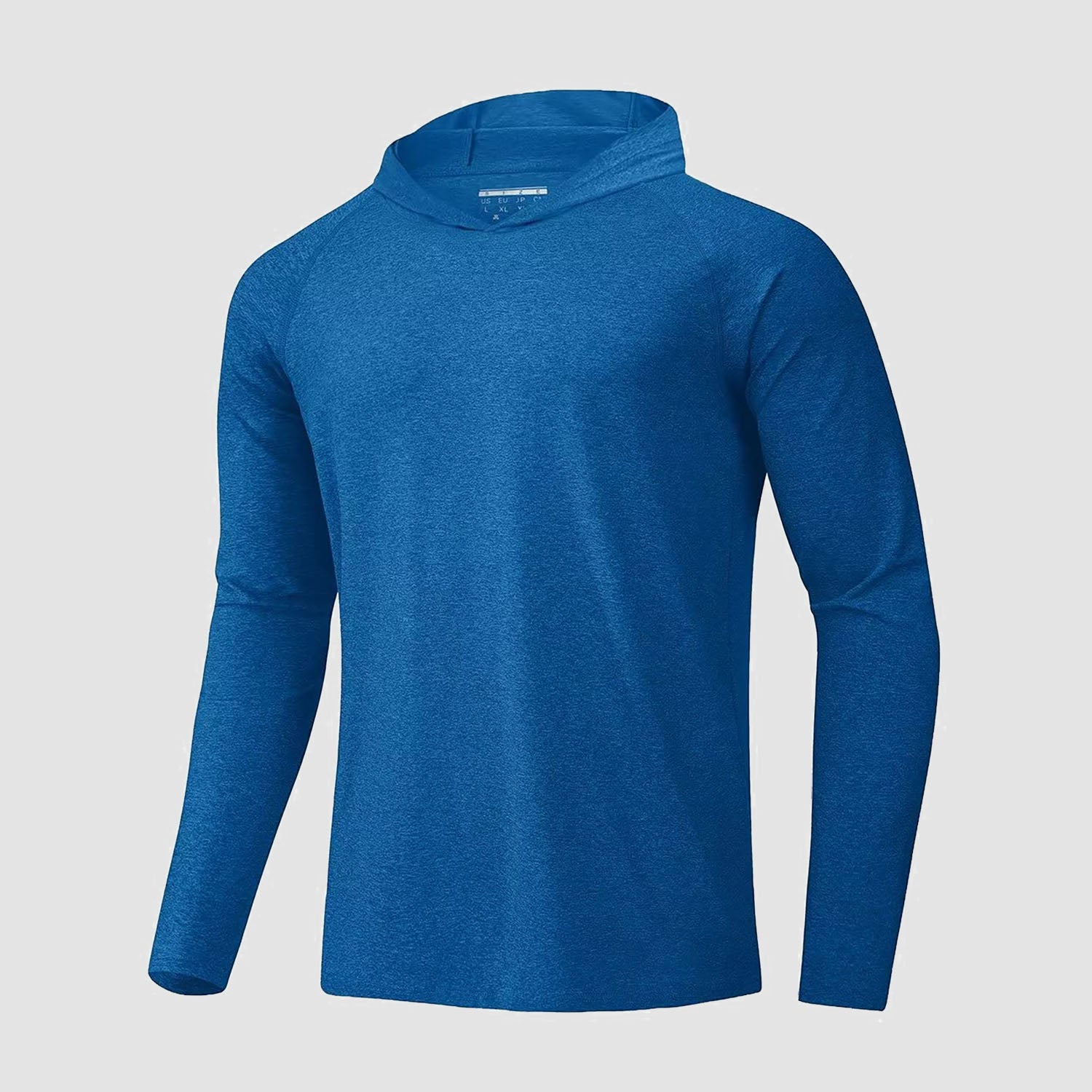 Men's UPF 50+ hooded fishing shirt with Sherpa lining, quick-dry breathable fabric for outdoor sun protection