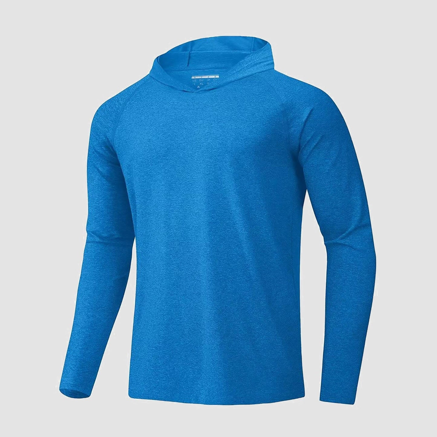 Men's UPF 50+ hooded fishing shirt with sherpa lining, quick-dry breathable outdoor sun protection