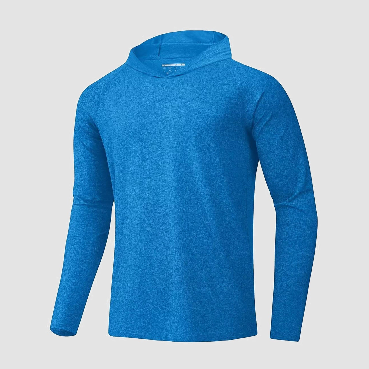 Men's UPF 50+ hooded fishing shirt with sherpa lining, quick-dry breathable outdoor sun protection