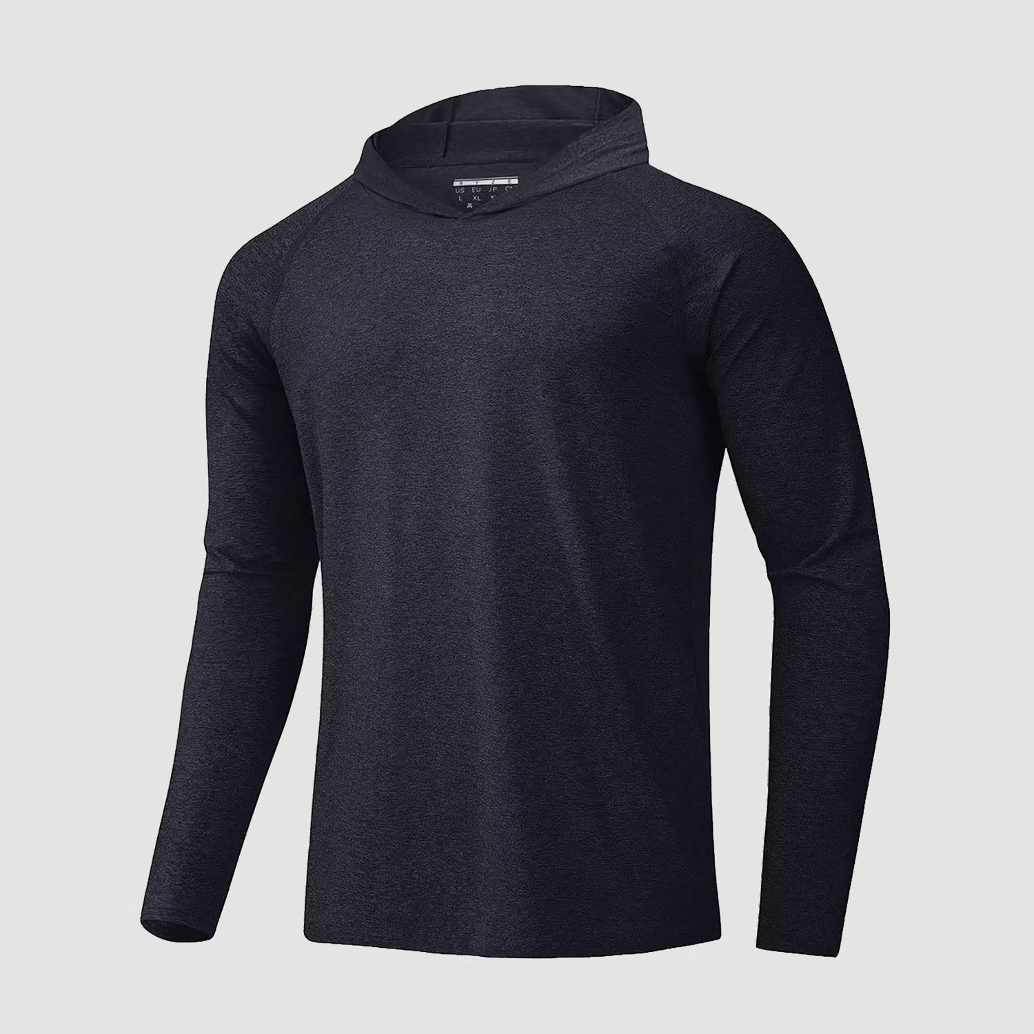 Men's UPF 50+ hooded fishing shirt with Sherpa lining, quick-dry breathable outdoor sun protection