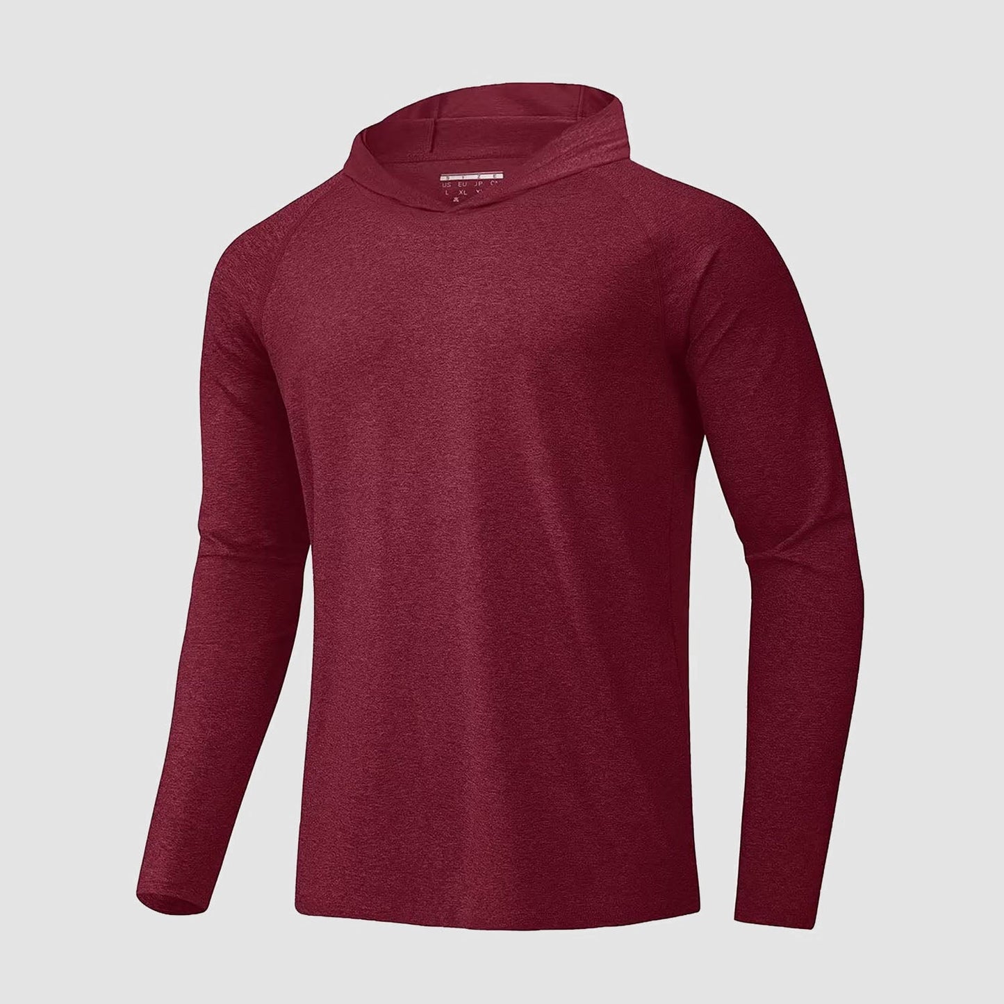Men's UPF 50+ hooded fishing shirt with Sherpa lining, quick-dry breathable fabric for outdoor sun protection