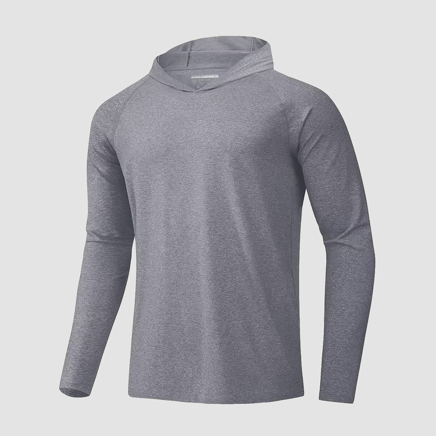 Men's UPF 50+ hooded fishing shirt with Sherpa lining, quick-dry breathable fabric for outdoor sun protection