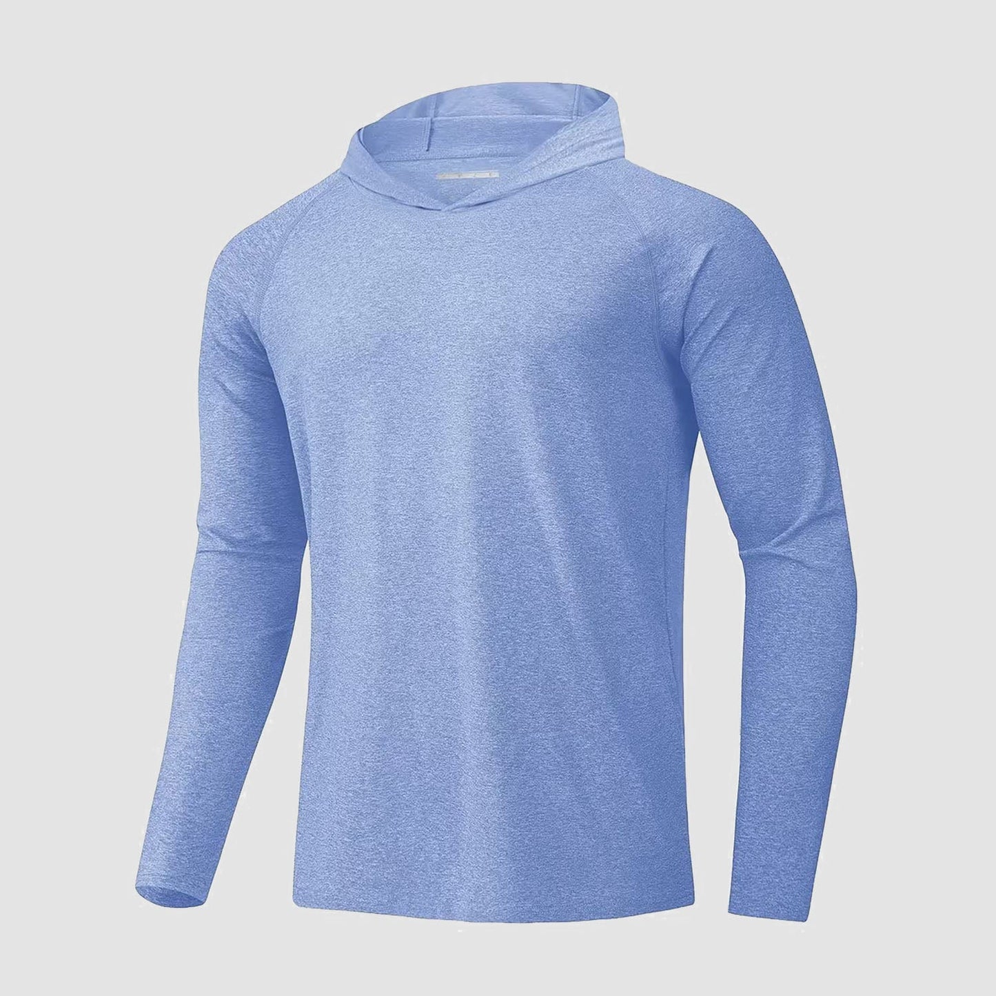 Men's UPF 50+ hooded fishing shirt with Sherpa lining, quick-dry breathable outdoor sun protection