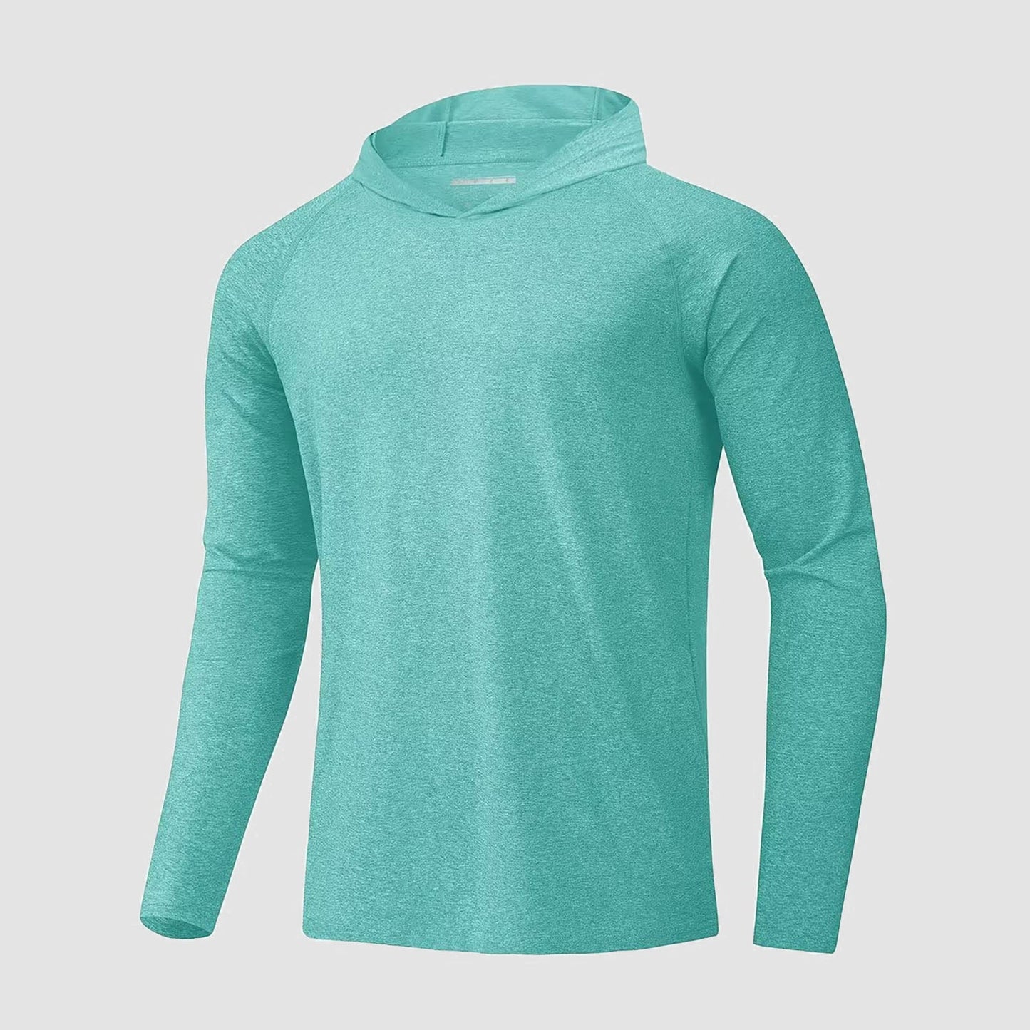 Men's UPF 50+ hooded fishing shirt with Sherpa lining, quick-dry breathable outdoor sun protection