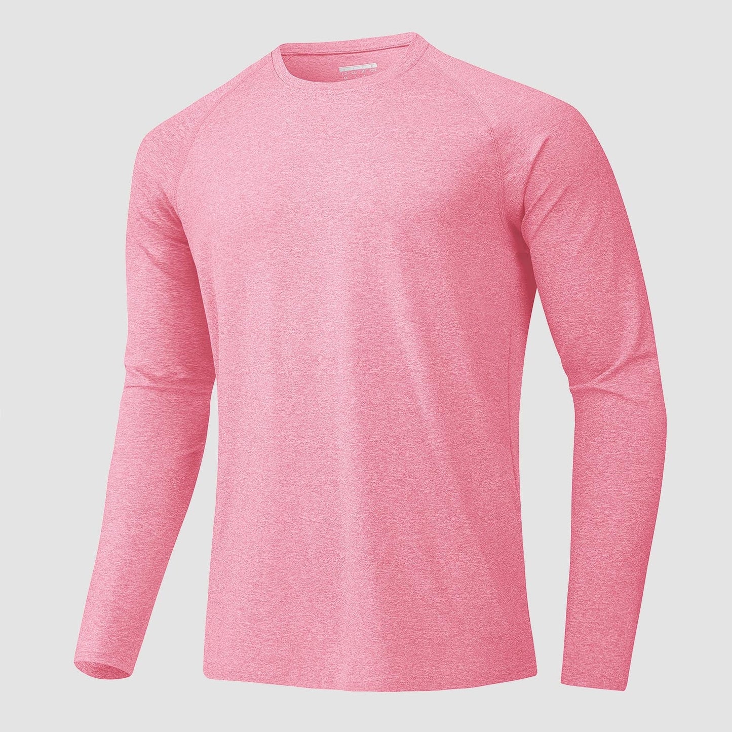 Men's UPF 50+ long sleeve performance shirt, quick-dry moisture-wicking athletic fit for outdoor sports