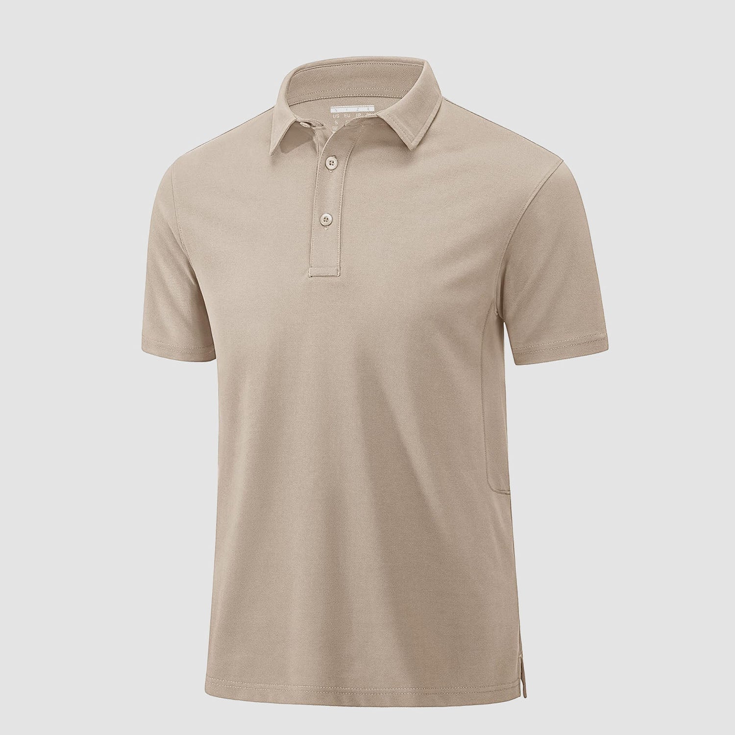 Men's golf polo shirt moisture-wicking cotton pique short sleeve casual active style