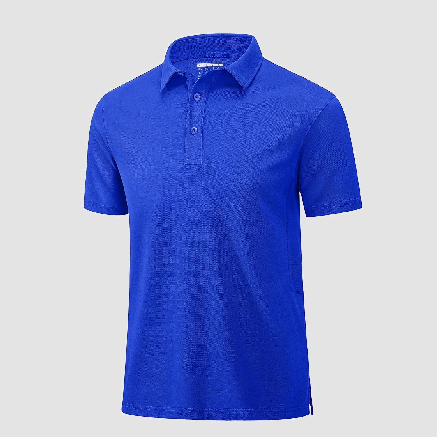 Men's golf polo shirt moisture-wicking cotton piqué short sleeve casual active fit