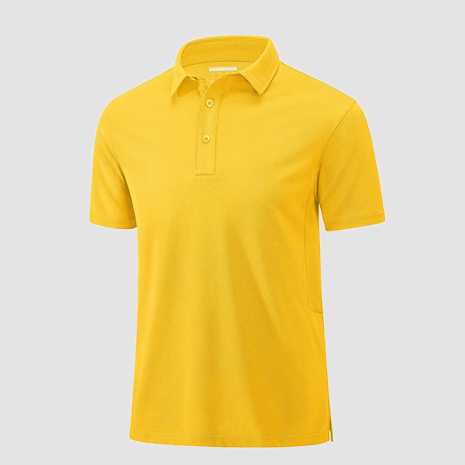 Men's golf polo shirt moisture-wicking cotton pique short sleeve casual active comfort