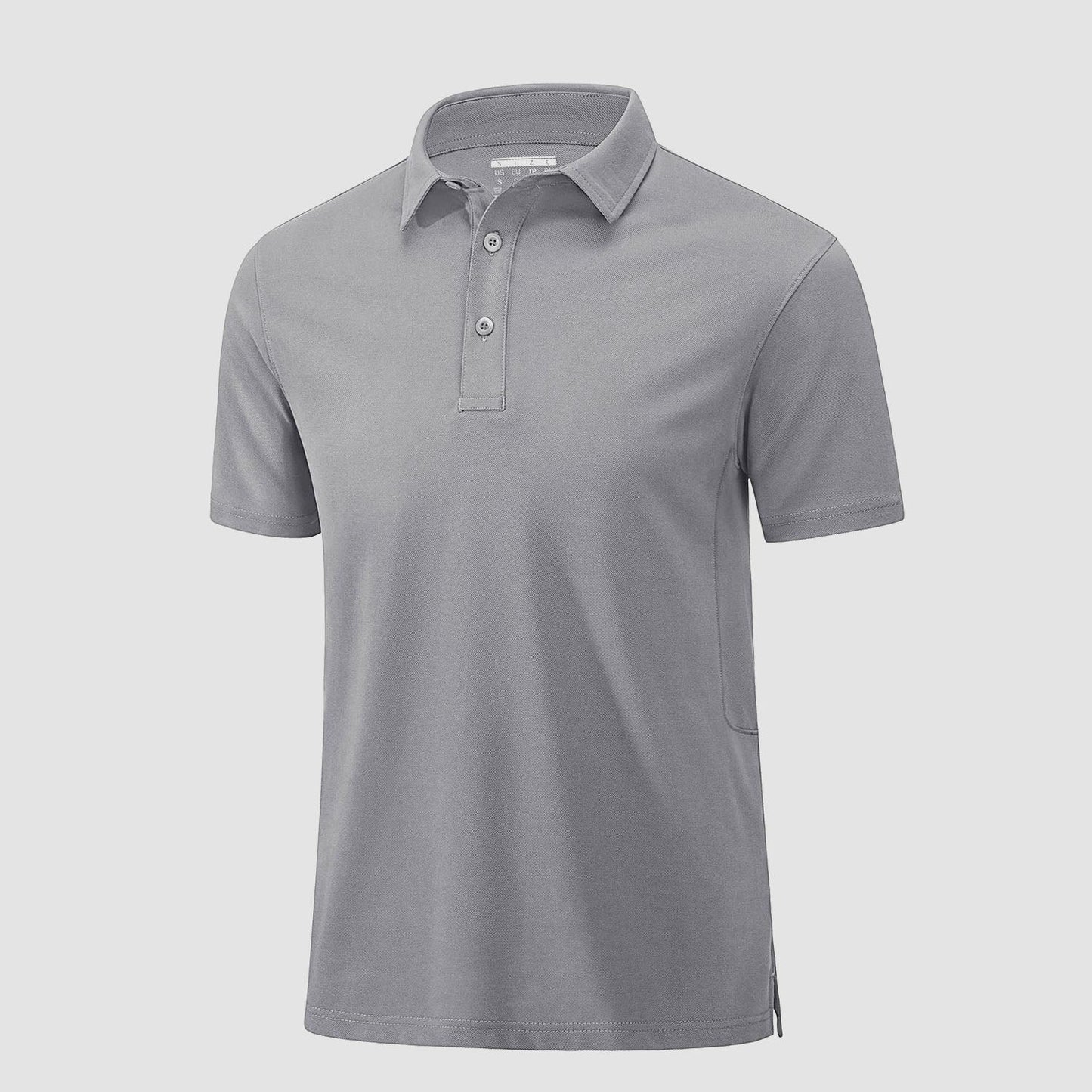 Men's golf polo shirt moisture-wicking cotton piqué short sleeve casual active comfort