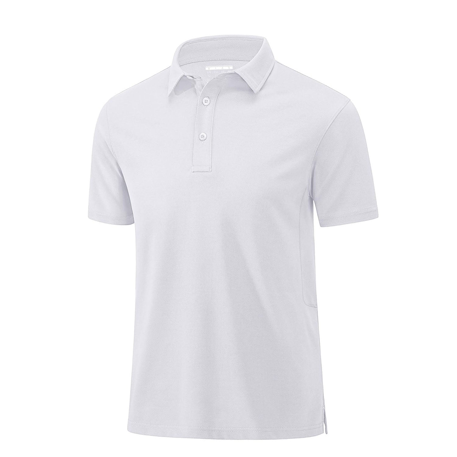 Men's golf polo shirt moisture-wicking cotton pique short sleeve active casual comfort