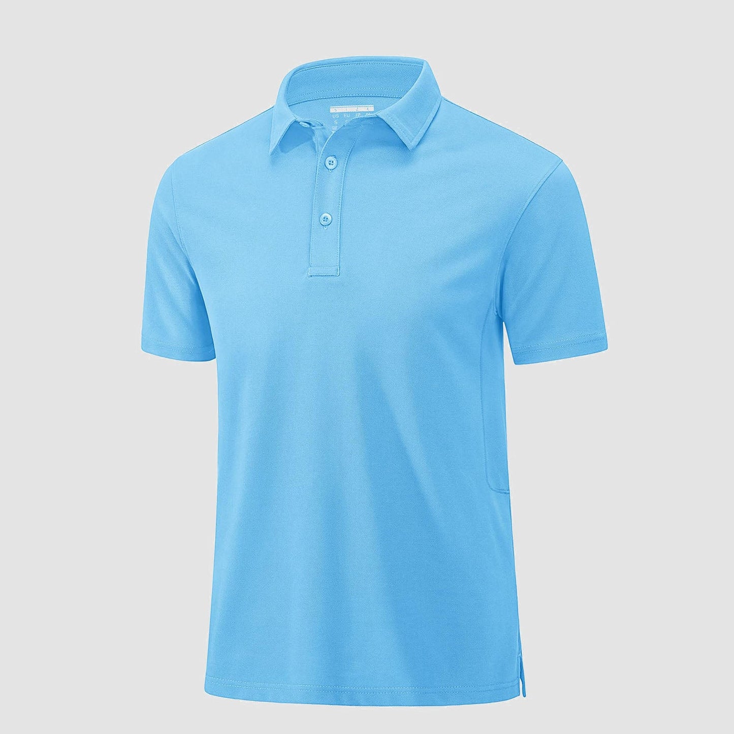 Men's golf polo shirt moisture-wicking cotton pique short sleeve casual stylish comfort