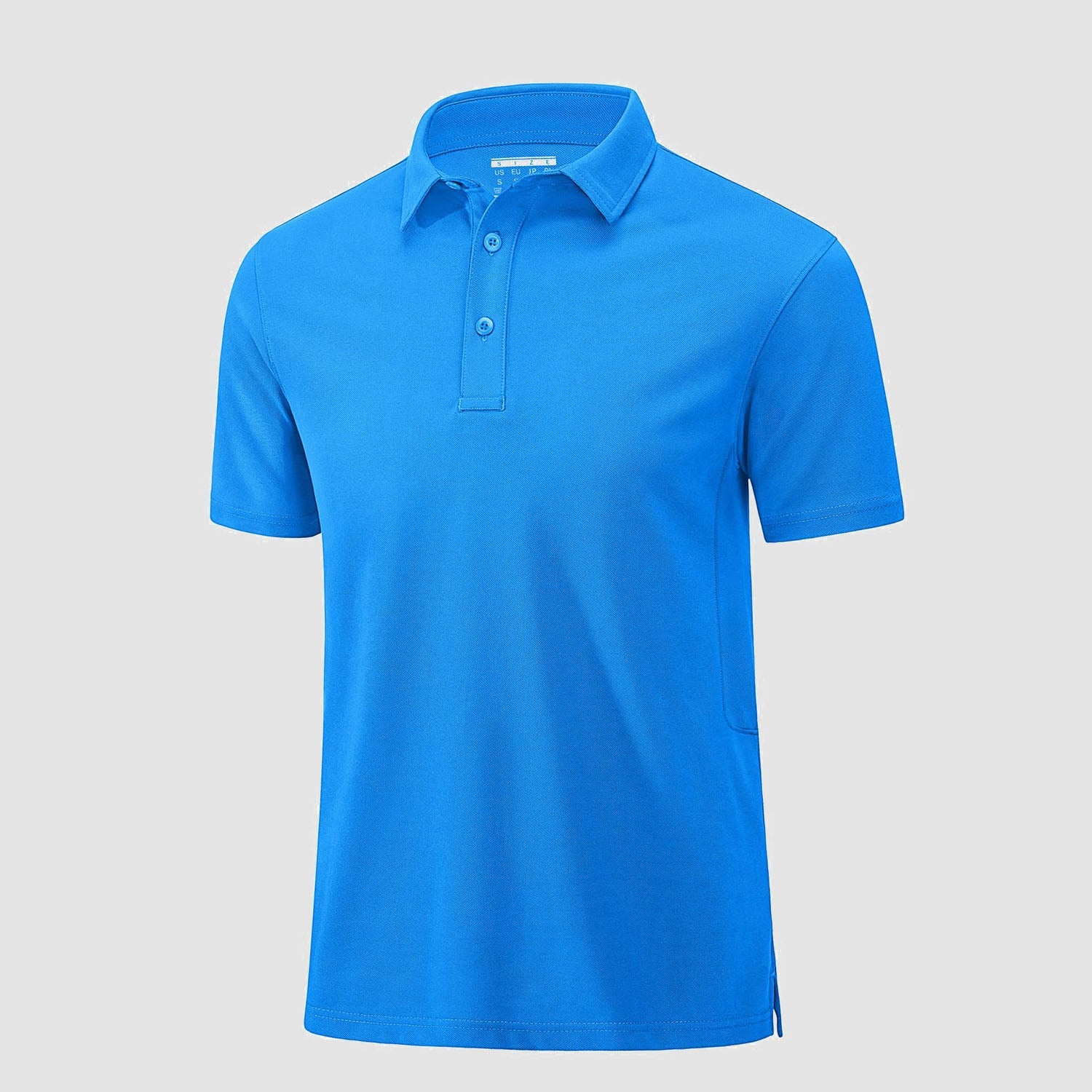 Men's golf polo shirt moisture-wicking cotton piqué short sleeve casual active wear